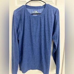 Celsius Active Men’s Heather Blue Long Sleeve Tee Size Large